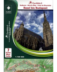 Euro Velo 6 (3) Basel - Budapest 1:100.000 - 7 mappe - Pista Ciclabile del Danubio