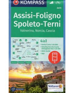 Assisi, Foligno, Spoleto, Terni, Valnerina 1:50.000