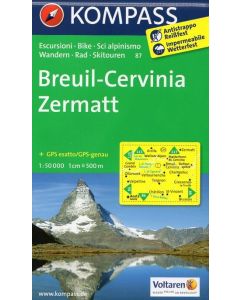 Breuil-Cervinia, Zermatt 1:50.000