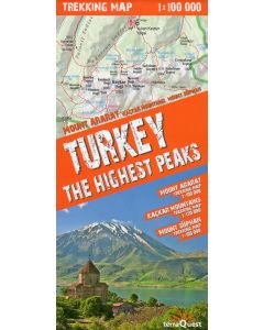 Turkey the highest peaks 1:100.000