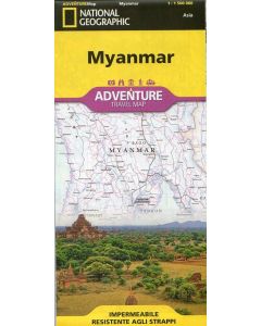 Myanmar (Birmania), Thailandia Occidentale 1:1.500.000