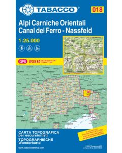 Alpi Carniche Orientali, Canal del Ferro 1:25.000