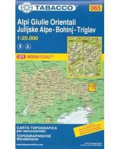 Alpi Giulie Orientali, Julijske Alpe, Bohinj, Triglav 1:25.000