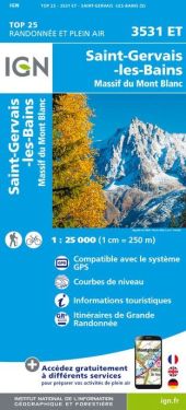 St-Gervais, Massif du Mont Blanc 1:25.000