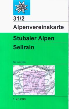 Stubaier Alpen - Sellrain Skiroute 1:25.000