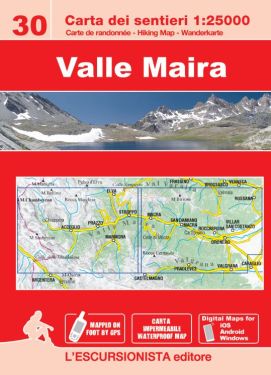  Valle Maira carta dei sentieri 1:25.000