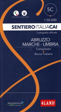 Sentiero Italia Abruzzo Marche Umbria 5C 1:50.000 Campotosto - Bocca Trabaria