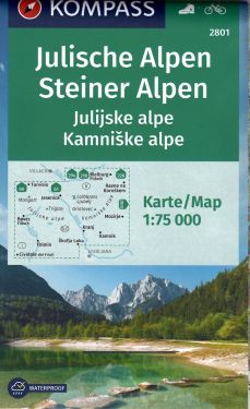 Julische Alpen, Steiner Alpen / Alpi Giulie, Alpi di Kamnik, Alpi della Savinja 1:75.000 - Lago di Bled