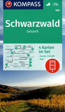 Schwarzwald - Foresta Nera set 4 carte 1:50.000