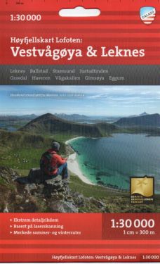 Lofoten: Vestvagoya, Leknes 1:30.000