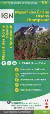 Massif des Ecrins, Oisans, Champsaur 1:75.000