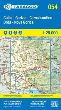 Collio, Gorizia, Carso Isontino, Brda, Nova Gorica 1:25000