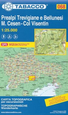 Prealpi Trevigiane e Bellunesi, M.Cesen, Col Visentin 1:25.000