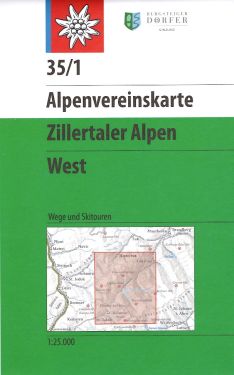 Zillertaler Alpen West 1:25.000