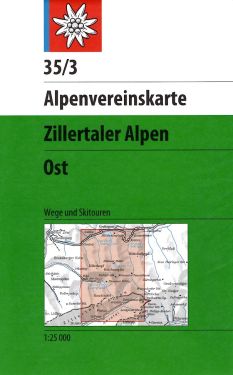 Zillertaler Alpen Ost 1:25.000